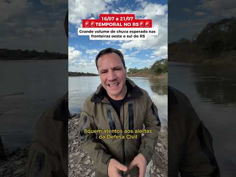 ⚠️ Em prontidão na Fronteira Oeste e Sul. Acompanho os temporais e apoio as cidades afetadas.