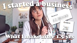 How much I make from my small art business + YouTube channel *REALISTIC*