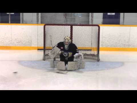 NHL Hockey Goalie Drills | Ryan Ludzik Goalie Training Drills With Matteo Lalama