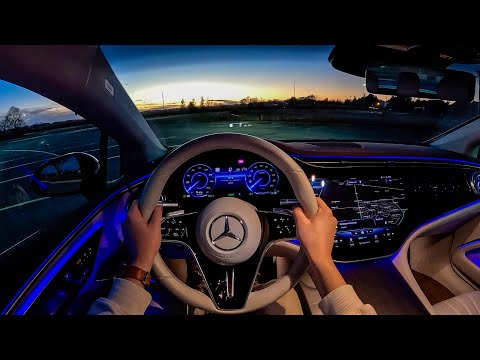 Thumbnail for 2022 Mercedes-Benz EQS 580 - POV Night Drive (Binaural Audio) by GAZ, SEAT, Mercedes-Benz, Mercedes-Benz EQS, Car