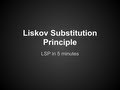 SOLID - LSP - Liskov Substitution Principle in 5 ...
