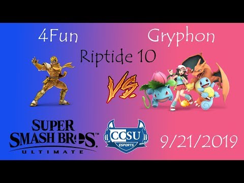 Riptide 10 CCSU Smash Ultimate - 4Fun (Falcon) vs Gryphon (Pokemon Trainer)
