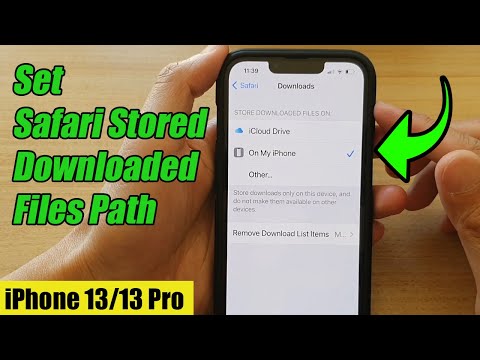 iPhone 13/13 Pro: How to Set Safari Stored Downloaded Files Path