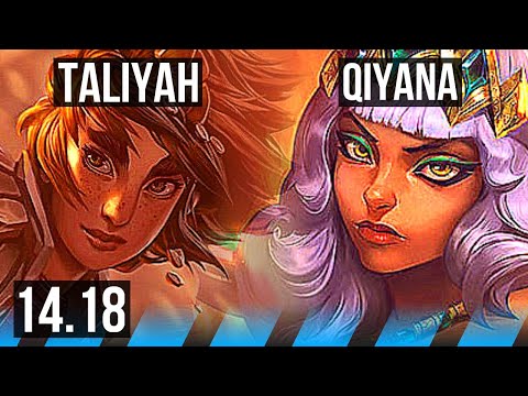 TALIYAH vs QIYANA (MID) | 9/1/6, 67% winrate, Legendary | EUW Master | 14.18