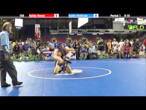 Junior 160 - Bobby Reece (Washington) vs. Justin Harbison (Montana)