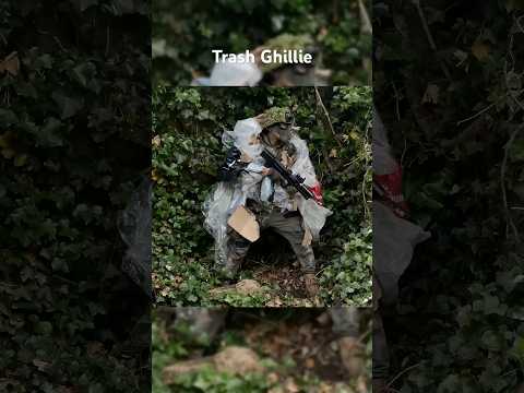 Sniper Ghillie Suit Made from TRASH - Ultimate Modern Camouflage? #military