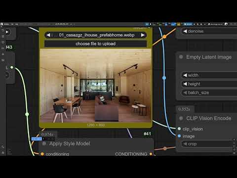 BASIC Comfyui Tutorial for Archviz x AI - 06/17 STYLETRANSFER