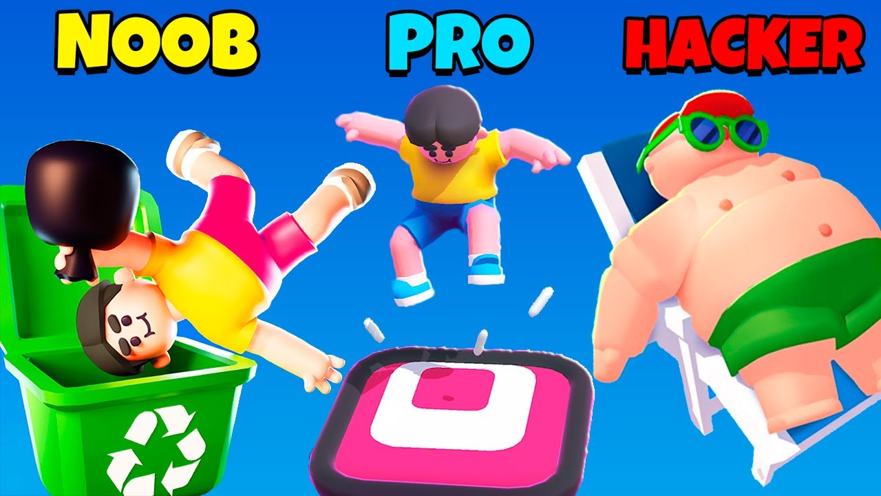 NOOB vs PRO vs HACKER - Lazy Jump