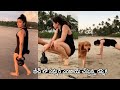 See How Actress Rashmika Mandanna Enjoying At Beach Life Andhra Tv