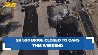SR 520 bridge closed to cars between Seattle and Clyde Hill this weekend