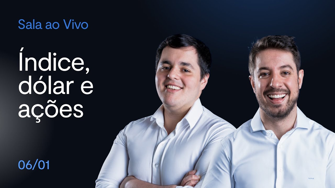 ANÁLISE TÉCNICA E DAY TRADE AO VIVO | Índice, Dólar e Ações | BTG Trader 06/01/2025