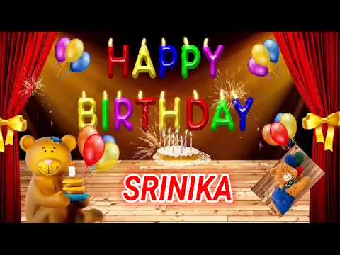SRINIKA - Happy Birthday Song - Happy Birthday SRINIKA