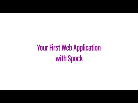 Your First Web Application with Spock
