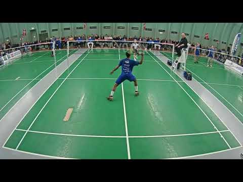 Ygor Coelho (Hojbjerg)vs David Kim ( Aarhus ab) Danish league #badminton #games #match #bulutangkis