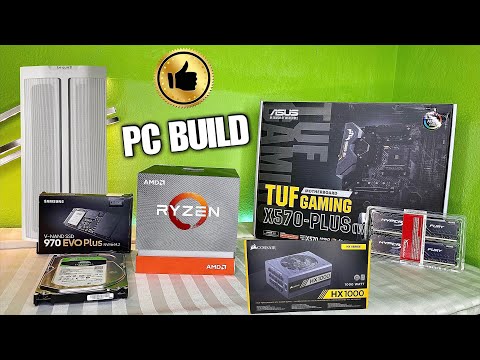 PC Build, Ryzen 9 3900x, RTX 3080, Asus X 570, Corsair 1000W, Be Quiet 500DX