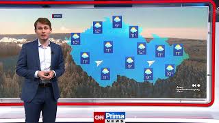 Předpověď počasí 28.3.2021 - CNN Prima NEWS