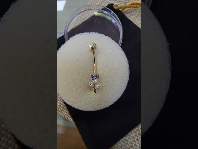 Vídeo relacionado con MILACOLATO 14G Piercing Ombligo Acero Quirurgico Oro Plata 316L Anillo de perforación del vientre de Mariposa Hipoalergénica CZ Opal 10mm Clicker Chapados Piercing Ombligo Tous Joyería-S