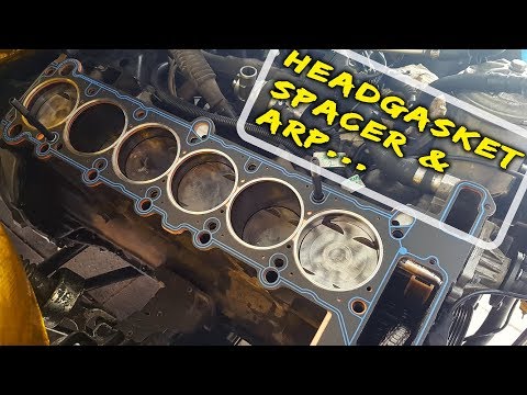 E36 BMW M50 - CES COPPER SPACER + CUTRING GASKET + ARP Head Stud Install