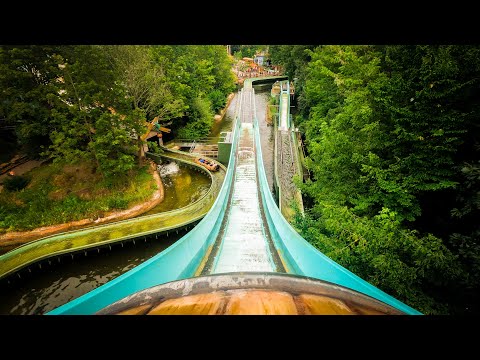 Wickie Splash Onride + BackView - Plopsaland Deutschland (Holiday Park)