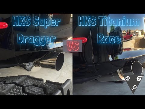 HKS Super Dragger vs HKS Titanium Race Exhaust Comparison (MKIV Supra)