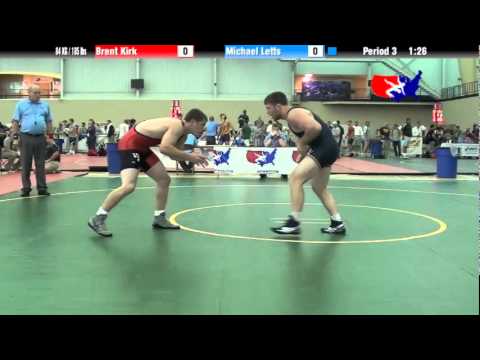 University Nat`ls FS  84 KG / 185 lbs: Brent Kirk vs. Michael Letts