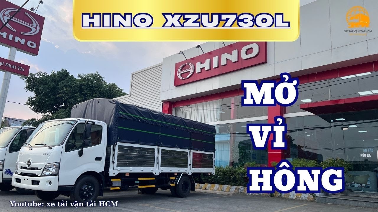 Đánh giá xe tải Hino XZU730L mở vỉ hông 7 bửng