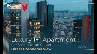 شقة فاخرة 1+1 في شيشلي ضمن مشروع Torun Center – في الطابق 32 مع إطلالة مباشرة وبانورامية على البوسفور!