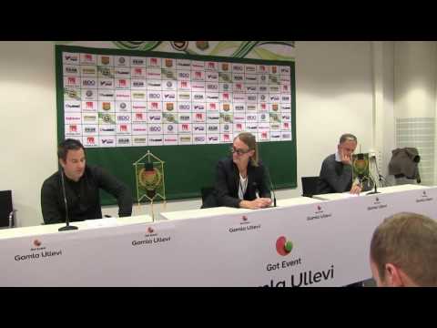 Presskonferens efter GAIS - Halmstad BK