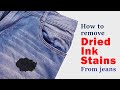 How to remove dried ink stains from jeans | Easy and effective method