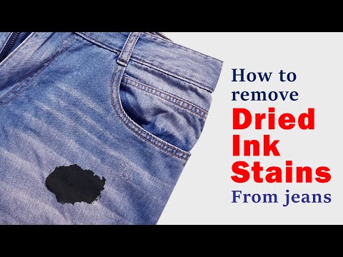 How to remove dried ink stains from jeans | Easy and...