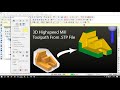 MasterCam X5 3D Highspeed Mill From STP File