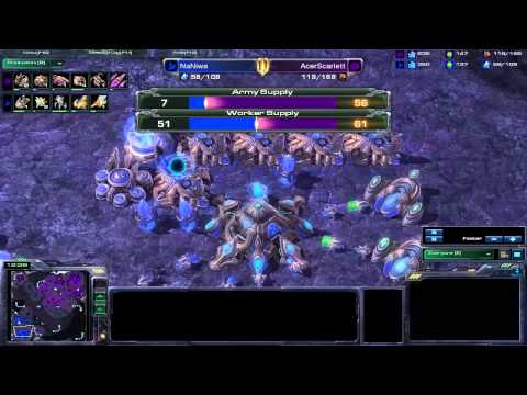 Starcraft 2 Scarlett vs Naniwa PvZ Game 2