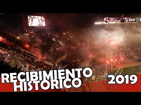 "Recibimiento Histórico - River Plate vs Boca Jrs - Copa Libertadores 2019" Barra: Los Borrachos del Tablón • Club: River Plate • País: Argentina
