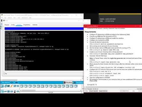 11.2.4.5 Packet Tracer - Configuring Secure Passwords and SSH