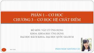 Vật lý đại cương A1| HCMUT - | Tóm tắt bài giảng | Chương 3 phần 1 Cơ học vật rắn