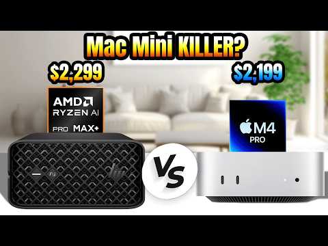 Ryzen AI Pro Max vs M4 Pro Mac Mini — The Mini PC Showdown!