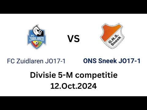 FC Zuidlaren JO17-1 vs ONS Sneek JO17-1 (Divisie 5-M competitie 12.OCT.2024)-Full