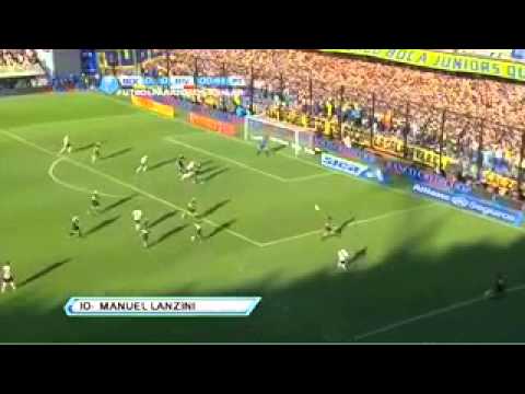 Gol de Lanzini a los 40 segundos  Boca 0 - River 1. Fecha 12. Cancha La Bombonera  5/05/2013