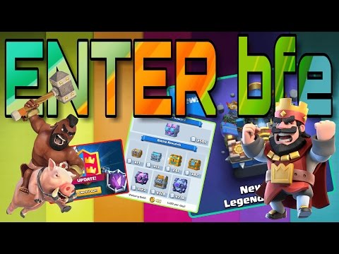 UPDATE 4 amazing new cards + new + new Arena chest Clash Royale ~ ENTER bfe ~