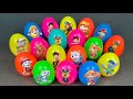 Paw Patrol Eggs: Looking For Slime Coloring: Ryder, Chase, Marshall,...Satisfying ASMR Video