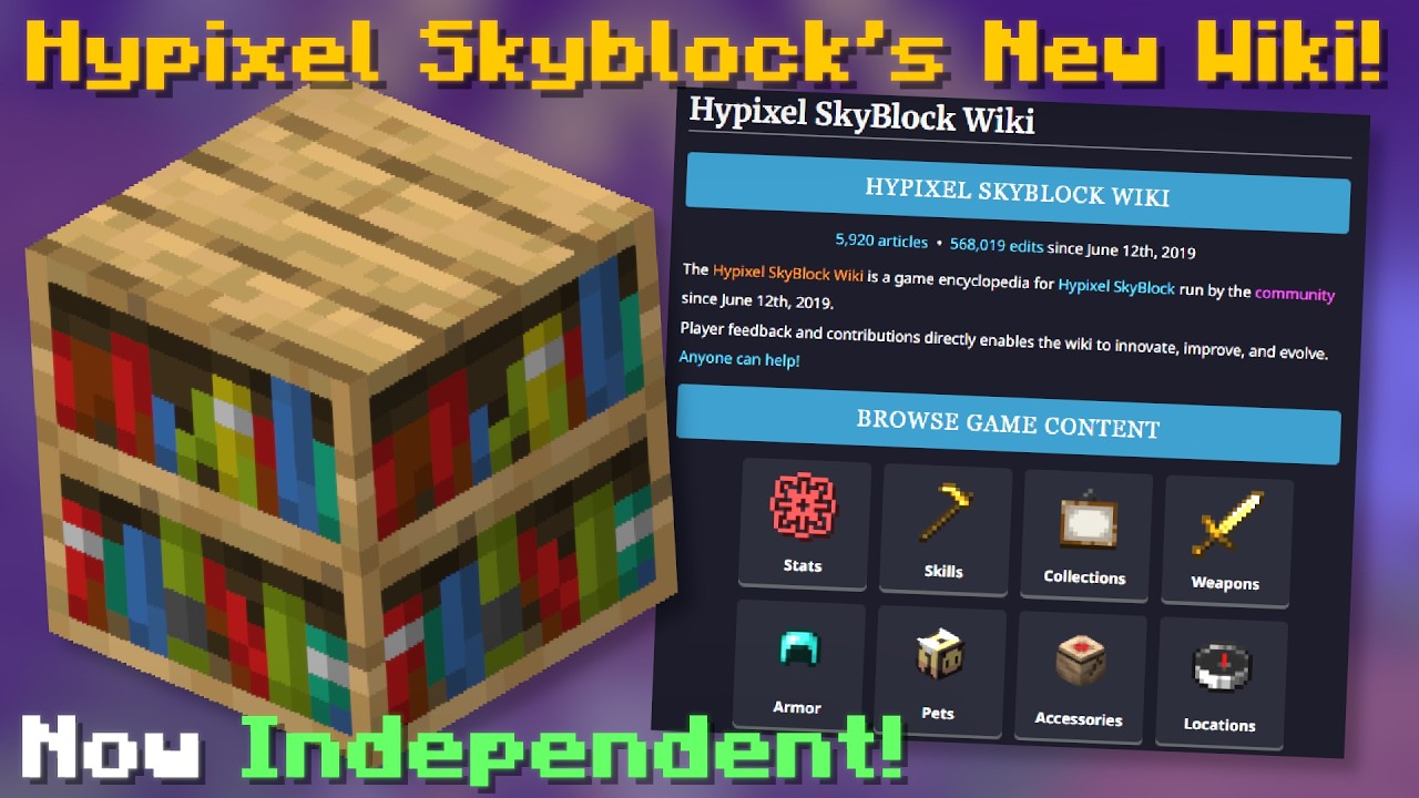 Hypixel Skyblock Has a New (and Improved) Wiki! (Hypixel Skyblock News)