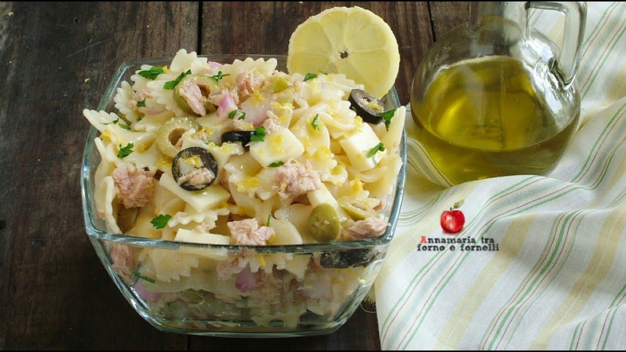 PASTA FREDDA AL LIMONE CON TONNO E OLIVE