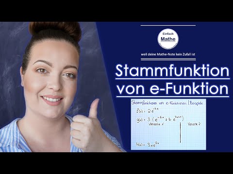 Stammfunktionen von verschiedenen e-Funktionen | Verschiedene Regeln | Übersicht by einfach mathe!