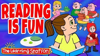 Reading Is Fun ♫ Reading Books ♫ Kids Learning ♫ Kids Songs by The Learning Station gameplay video by mwaterst, 3:25 duration