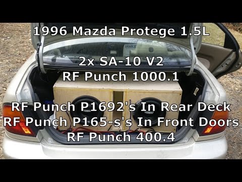 2x SA-10's On 1000W - All Sundown, RF, XS, And SHCA System! In 1996 Mazda Protege