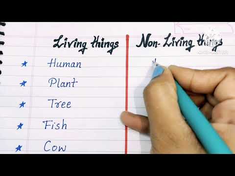 20 Living things and non-living things। Living things and non-living for children