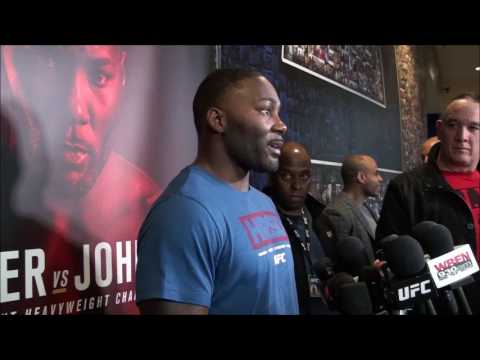 Rumble Johnson’s UFC 210 Open Workout Scrum