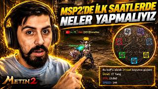 Miniaturka - MSP2'DE İLK SAATLERDE NELER YAPMALIYIZ!! | REHBER TADINDA TANITIM! #metin2 #metin2pvp #msp2