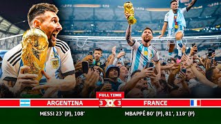 Download Lagu ARGENTINA vs FRANCE 🏆 FINAL Qatar 2022 ⚽ HIGHLIGHTS and GOALS + PENALTIES Thumbnail