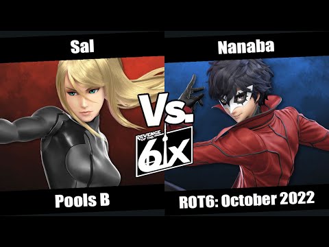 ROT6 October Pools B - Sal (Zero Suit Samus) vs Nanaba (Joker) SSBU Singles